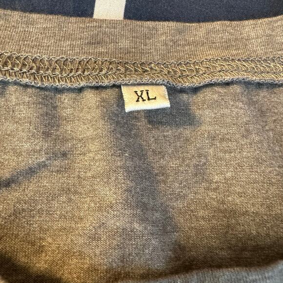 Heather Gray XL T-Shirt Short Sleeve Tri-Blend Casual Basic - Picture 5 of 6